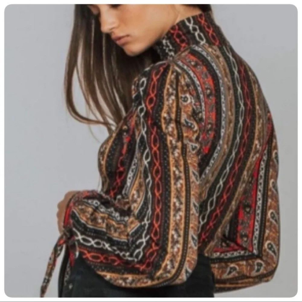 Free People Donatella Retro Turtleneck Size XS - Picture 5 of 14